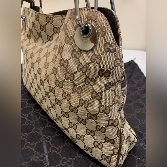SOLD ❌ Authentic Gucci Monogram Eclipse Shoulder Bag ♥️ - Picture 10 of 16